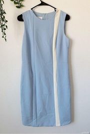 Sleeveless Contrast Sheath Dress Sz 8