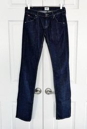 Hudson Carly Flap Pocket Straight Leg Jeans in Lis