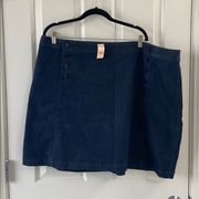 Brand New Loft Plus Size Denim Skirt - Sz 22