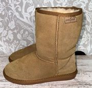 Leather and Sheepskin Wool Shearling Winter Boots size 7