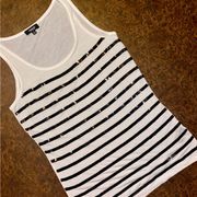 Premise Studio tank with black sparkling stripes - size small