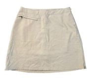 Patagonia tan khaki mini skort size 6