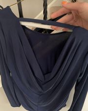 Francesca’s Blue Open Back Top