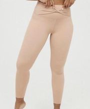 Aerie Offline by  Real Me Hi-Rise 7/8 Twist Tan Nude Leggings Size Medium - EUC