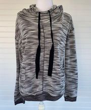 Cowl neck hooded Sweater Size Large