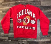 Vintage 90’s Indiana University Hoosiers Football IU Crewneck Size Small Red