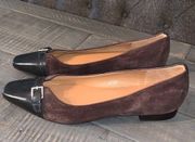 Talbots Brown Suede Leather Flats- 7M Like New