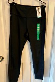 NWT  Women's High Waist Active Leggings Side Pockets XL