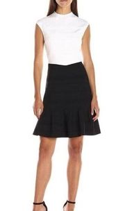 Ted Baker Demore Bicolor Flounce-Hem Dress sz 4 PW14