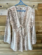 Snakeskin Romper