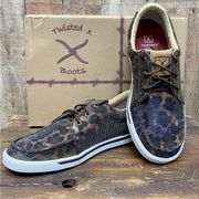 Twisted X Kicks - Shiny Leopard/Brown