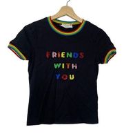 Alice & Olivia Friends with You T-Shirt Sequin Olivia Rylyn