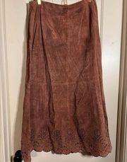 Suede Coldwater Creek skirt size 12
