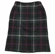 Carlisle Vintage Wool Plaid Skirt Size 0