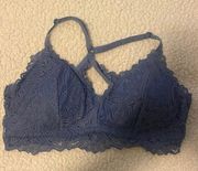 Nautica blue lace bralette