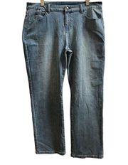 Soft Surroundings Lycra Blend Slim Straight Jean Size 18 Petite Style 39683