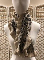 Nordstrom Wool and Cashmere Animal Print Scarf