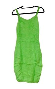 NWT  90’s Mini Dress Bright Green Size XL