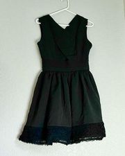 English Factory little black dress lbd ruffle S