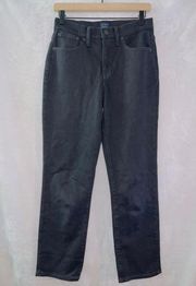 J. Crew BJ822 Essential straight jean in all-day stretch black size 26