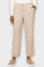 LOFT Herringbone High Waist Slim Pants (Oatmeal Melange) - 0