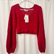 Knit Cropped Sweater