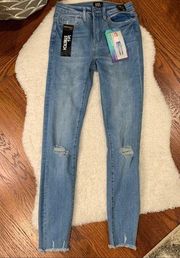 Blue Destroyed High Waisted Skinny Ankle Jeans NWT