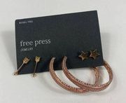 4/$25 NWT Free Press set of earrings