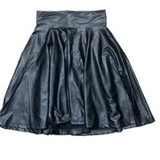 ZENANA OUTFITTERS Faux Leather Black Skirt Sz S