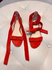 Coral Red Sandals