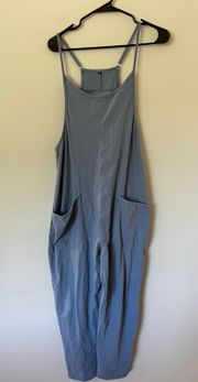 Blue Cotton Jumpsuit