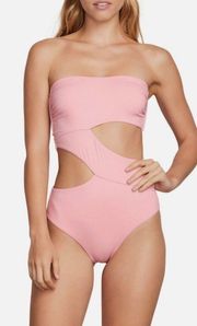 New. Volcom pink one piece swimsuit. Large. Retails $98