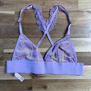 Victoria Secret Pink Lace Purple Bra Bralette in SIZE S SMALL