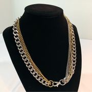 Swatch Gold & Silver Multi Chain Necklace