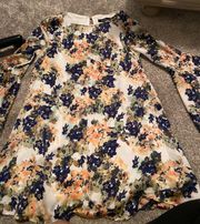 Cream Floral Dress