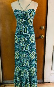 Cotton maxi dress  small   Beach side 