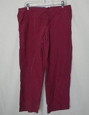 Columbia Drawstring Waist Pants Brick Red High Waist Medium 35” Waist