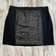 Kensie NWT Black Sequin Mini Skirt Size 8