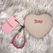 NWT Juicy Couture Sandstone Can’t Tame Her Heart Zip Around Wallet
