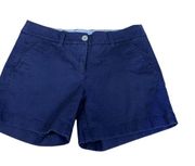 Southern Tide Shorts Womens Size 2 Navy  Flat Front Stretch Cotton