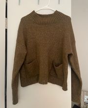 Green Turtleneck Sweater