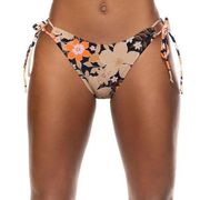 No Boundaries Juniors Swim Floral Side Tie Bikini Bottoms Size L