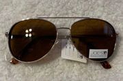 NWT  Gold Aviator Sunglasses