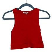 ZARA NWT  Red Longline Bra / Crop Top