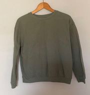 JustBe Olive Green Sweatshirt Size Medium