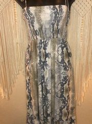 Snake skin pattern maxi dress by Peach Love. Size Small.