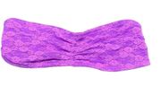 PINK Victoria's Secret Purple Floral Lace Bandeau Bra Size Large / L - NEW