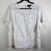 Lane Bryant Eyelet Lace Blouse