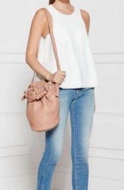 Alexander Wang Leather Studded Diego Bucket Bag Pink Women's One Size