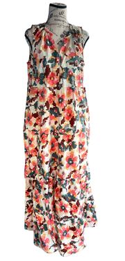 Goods For Life Women’s Medium Tiered Maxi Dress • Limited Edition Floral